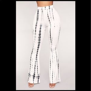 Tie dye flare pants